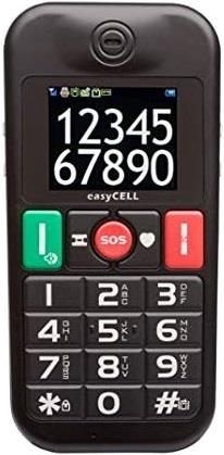 TECNOSHOP Cellulare ITTM Easycell con tasti grandi e SOS nero